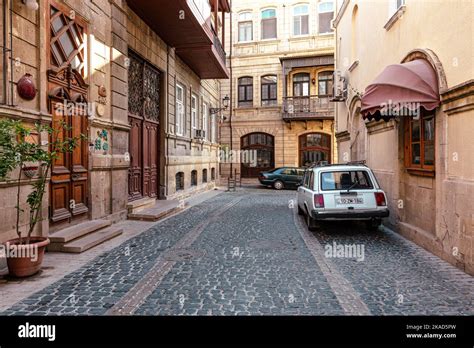 Old City in Baku. Traditional Medieval Architecture. Baku, Republic of ...