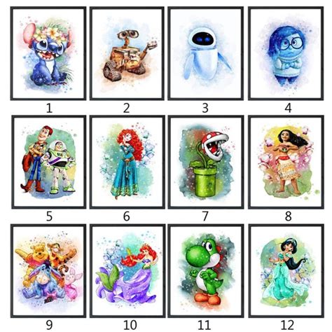 Cartoon Disney 5D DIY Diamond Painting Kit Full Drill Mosaic Etsy