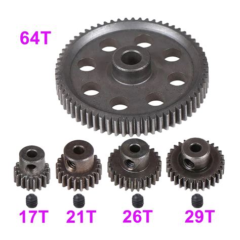 Metal Diff Main Gear T Motor Pinion Gears T T T T