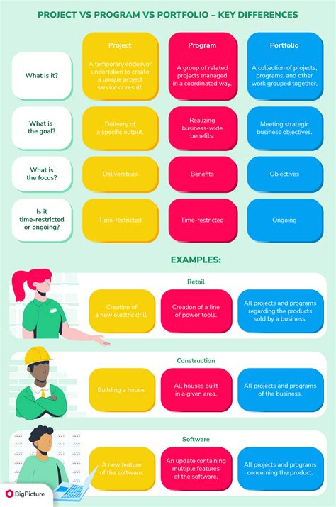 Portfolio vs Program vs Project with Examples