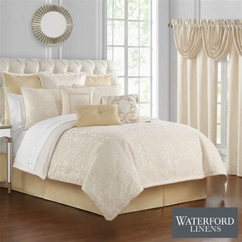 Valetta Damask 6 Pc Comforter Bed Set By Waterford Linens