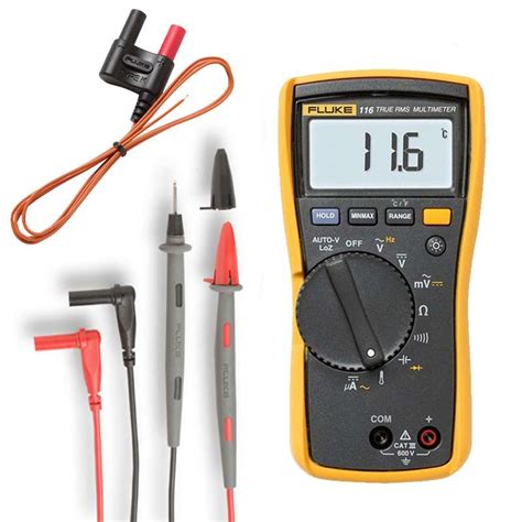 Fluke 116 HVAC Multimeter With Temperature And Microamps Testermans