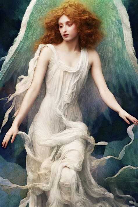 Heavenly Guardian Angel Digital Art By Peggy Collins Fine Art America