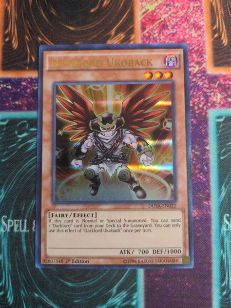 Yu Gi Oh Tcg Darklord Ukoback Duelist Saga Dusa En022 1st Edition Ultra Rare For Sale Online Ebay