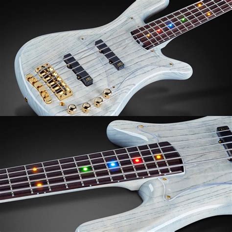 Streamer Cv With Maple Neck Wood Rainbow Colored Front Leds 21 Nickelsilver Extra High Jumbo