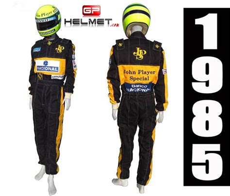 Ayrton Senna 1985 Racing Suit Replica Lotus F1 Gpbox