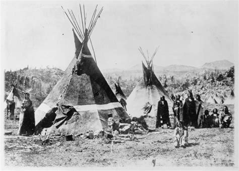 Native Women Of The Plains Shoshone Indians Gathered Around Tipis Ca 1880 1910 Some Native