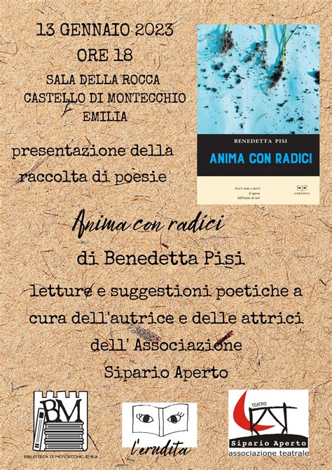 PRESENTAZIONE DEL LIBRO ANIMA CON RADICI DI BENEDETTA PISI Comune