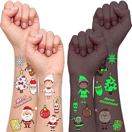 Tattoo Kinder Weihnachten Leuchtende Weihnachts Tempor Re