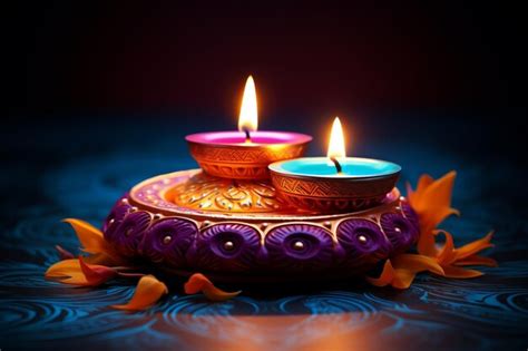 Premium AI Image | Diwali festival of lights background