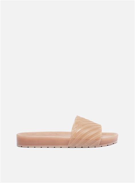 Slide Nude Flatform Brizza Arezzo