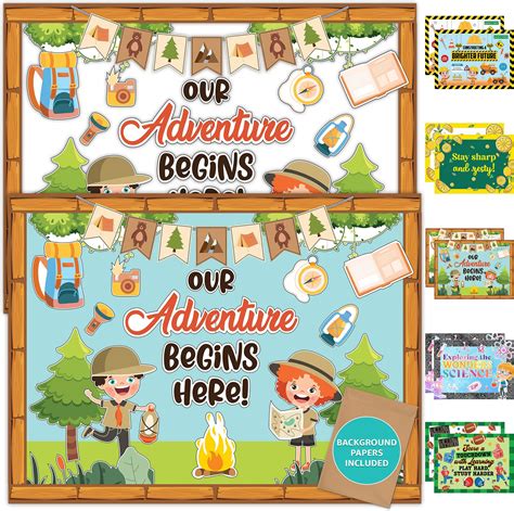 Amazon Pcs Camping Theme Classroom Decor Set With Background