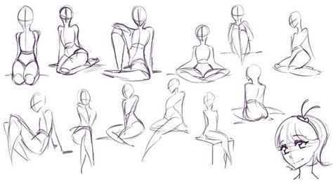 Sitting Poses Drawings Drawing Poses Art Reference Photos