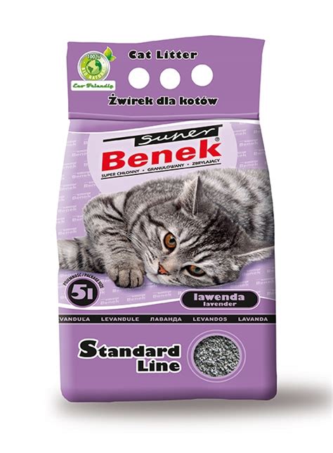 Super Benek Wirek Bentonitowy Dla Kota Standard Line Lawenda L