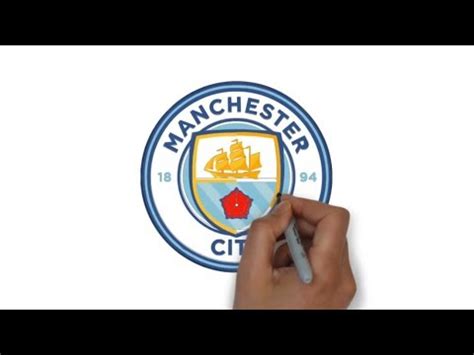 How To Draw Manchester City Logo Youtube