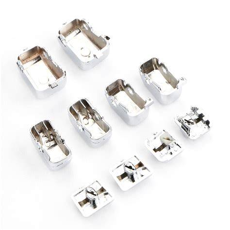 10Pcs Chrome Hand Control Switch Housing Button Covers Caps Set For