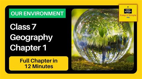 Ncert Class 7 Geography Chapter 1 Our Environment Youtube