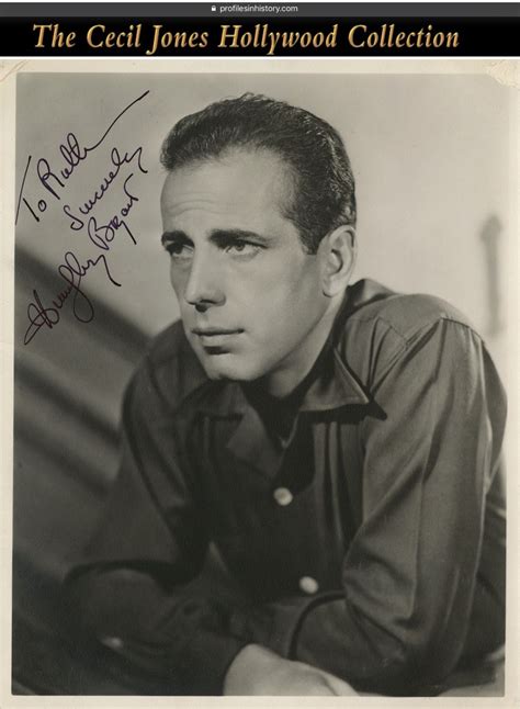 Humphrey Bogart Signed Photograph 1940 Vintage Original Gelatin Silver 8 X 10 In Double