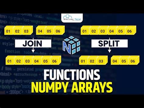 Learn Joining Split NumPy Arrays Using Concatenate Stack Array Split