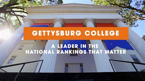 Gettysburg College A Leader In The National Rankings That Matter In