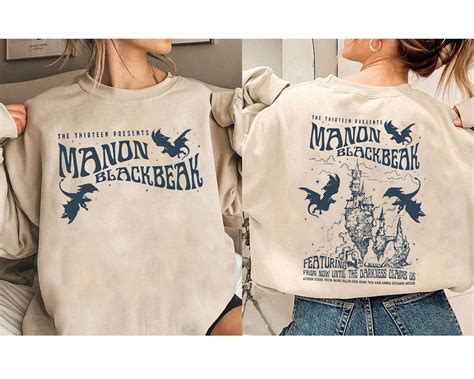 Manon Blackbeak Throne Of Glass Double Sided Sweatshirt Sarah J Maas Merch Rowan Whitethorn