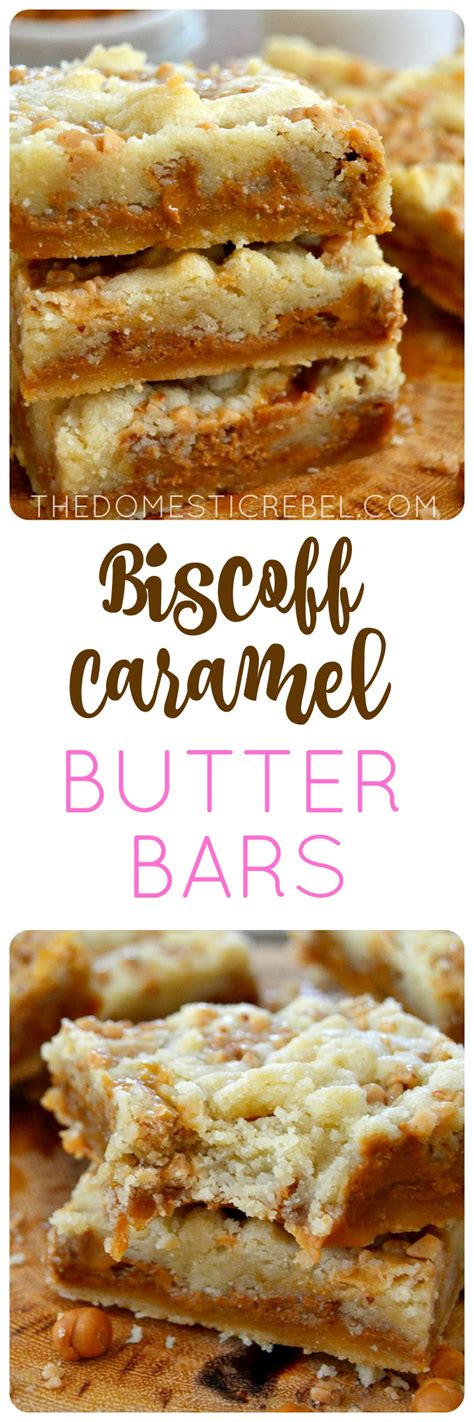 Biscoff Caramel Butter Bars The Domestic Rebel