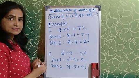 Vedic Maths By Rina Multiplication By Series Of 9 Youtube