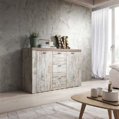 Credenza Paloma Ante Cassetti Bianco Anticato Rovere In Italia