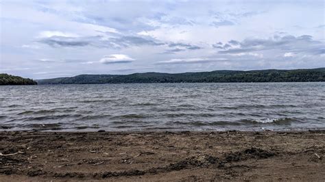 Glimmerglass Beach Hyde Bay Otsego Lake New York State Park In