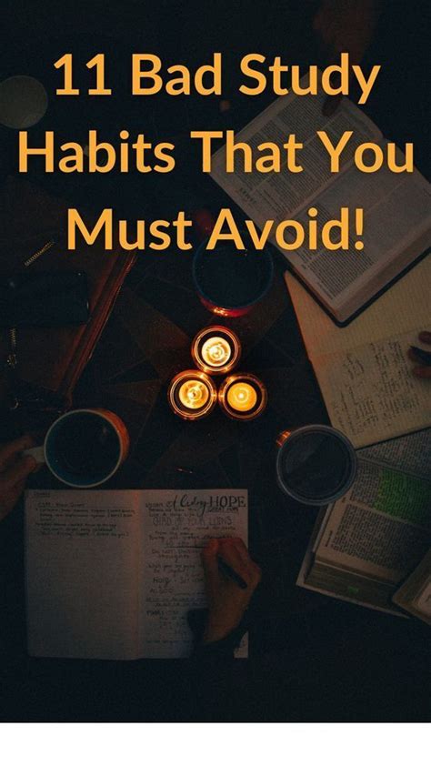 11 Serious Bad Study Habits And How To Avoid Them Studelp In 2024