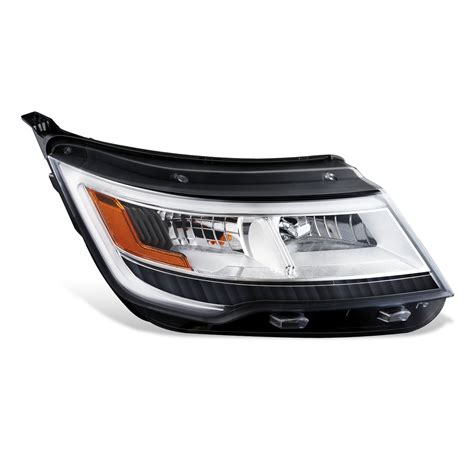 Dna Motoring Oem Hl 0186 R For 2016 2018 Ford Explorer Limited Xlt Platinum Led Drl Headlight