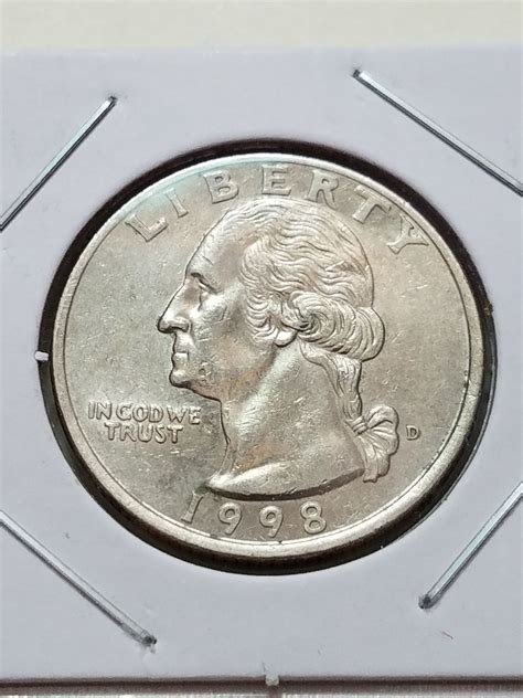 1998 D Washington Quarter Off Center For Sale Buy Now Online Item