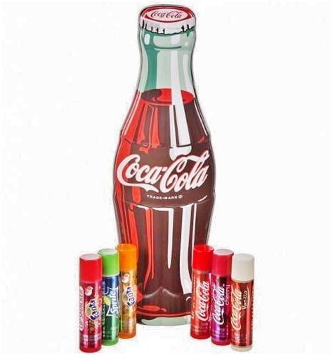 Lip Smacker Coca Cola Contour Bottle Shaped Tin With Lip Balms