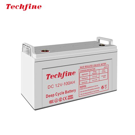 Carton Pallet Ups Techfine Or Oem Battery Cell 12v 100ah China Lead