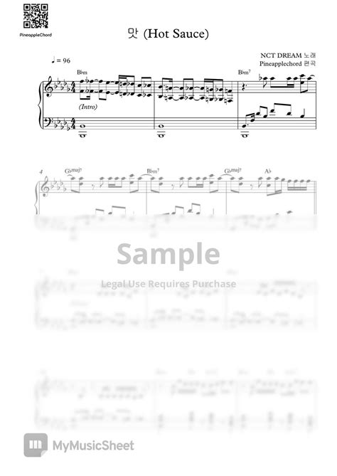 NCT DREAM Hot Sauce Piano Solo 악보 by Pineapplechord