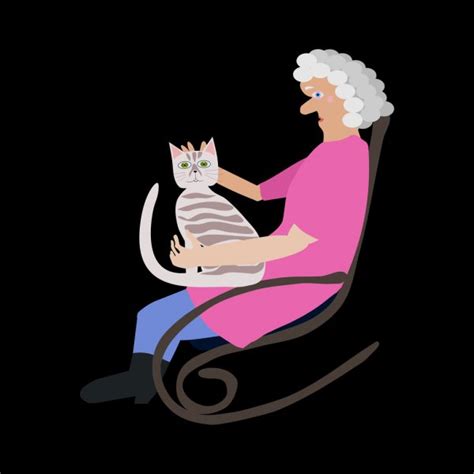 Granny Rocking Chair Vector Art Stock Images Depositphotos