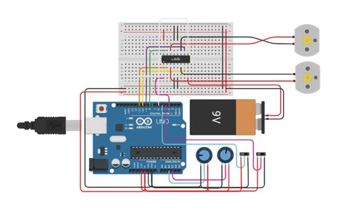 Circuit Design L293d Motor Speed And Direction Control Tinkercad Images