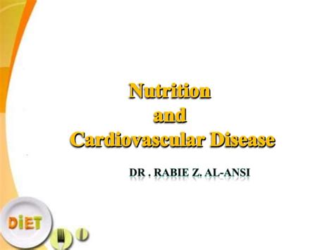 Nutrition And Cardiovascular Disease Ppt