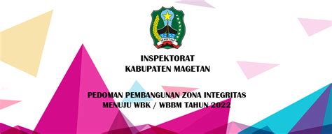 Pedoman Pembangunan Zona Integritas Menuju Wbk Wbbm Tahun