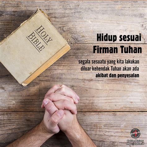 Hidup Sesuai Firman Tuhan Elohim Ministry