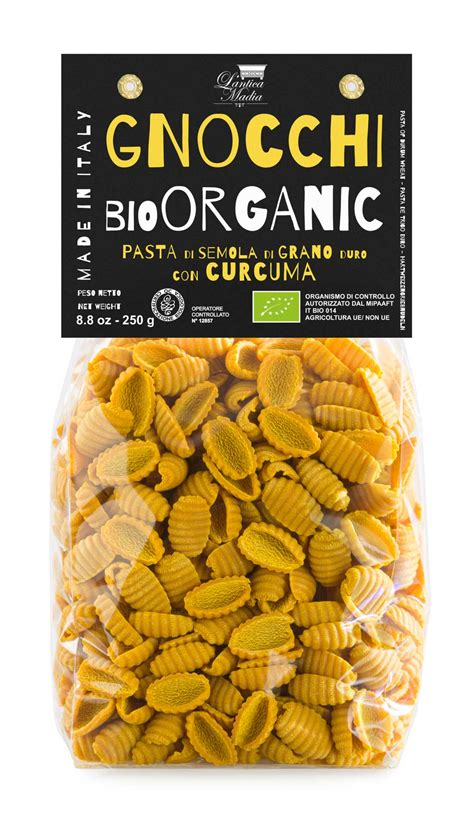 Gnocchetti Curcuma BIO Pasta Di Semola Di Grano Duro Artigianale