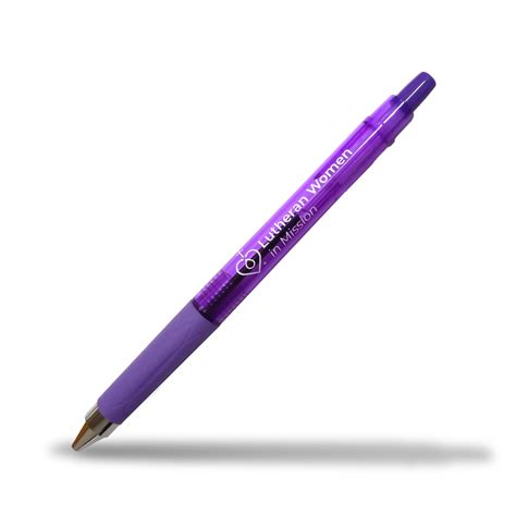 Ballpoint Pen Purple Pack Of 10 Lwml Store