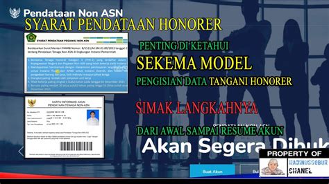 LIVE SYARAT DAN SEKEMA PENGISIAN PENDATAAN HONORER DI APLIKASI BKN