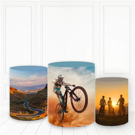 Trio Capas De Cilindro Tecido Sublimado 3D Bike FCC 1260 Felicitá