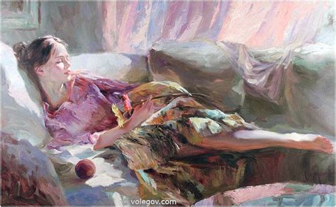 Pink Dream Painting Volegov Portrait Painting Figure Painting