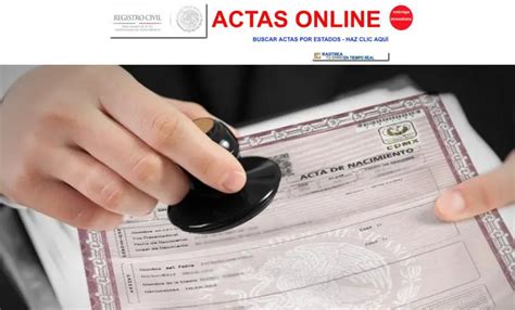 Registro civil en línea Obtén tu acta en minutos Registrocivil