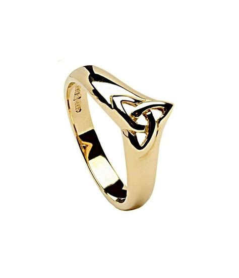 Gold Trinity Knot Ring Celtic Rings