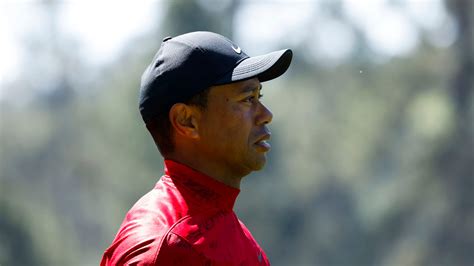 Masters Champion Tiger Woods Walks From The No Tee During The Final