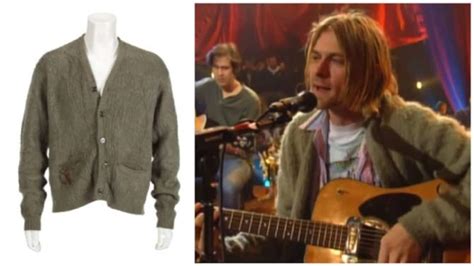 Kurt Cobain Mtv Unplugged Cardigan Mohair Grunge Green Etsy Uk