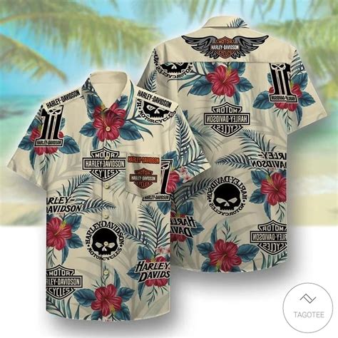 Harley Davidson Aloha Hawaiian Shirt